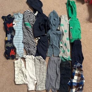 Bundle of baby boys clothes